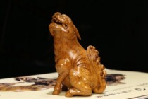 Stubborn bamboo carving Yang Guoqiang bitter bamboo brave beasts fine animal bamboo root carving masterpieces