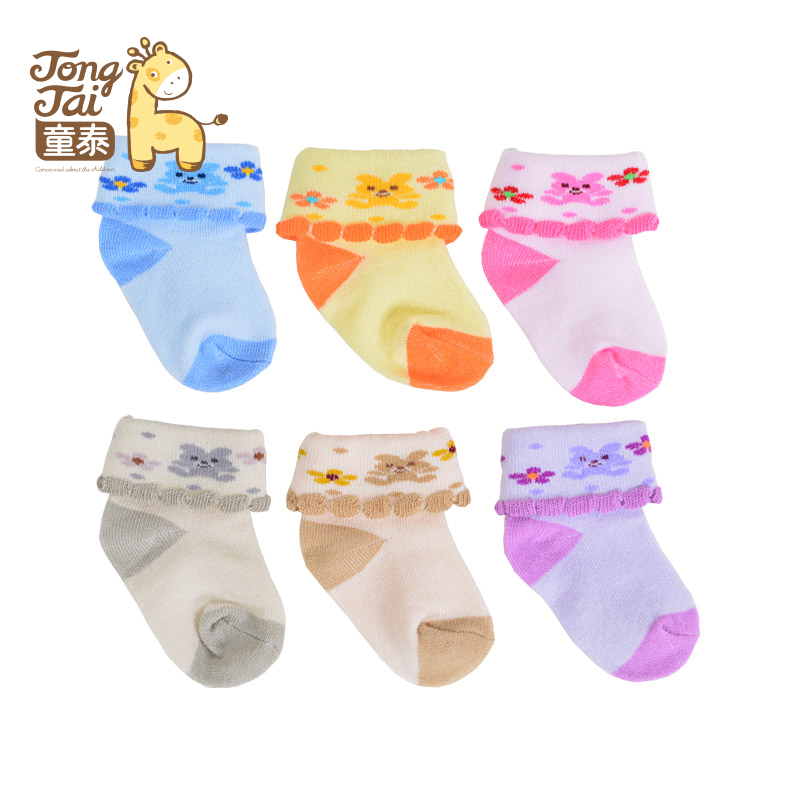 Child Teite Price Spring Autumn Winter Baby Socks 0-6 month Infant socks with elastic woolen socks Sox single double fit 306