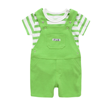 2019 New Suspender Pants Shorts Boys baby set Baby Cotton Suspenders for Babies open-profile ultra-thin summer pants