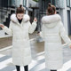 Winter down jacket women over the knee in the long Korean bread loose student fur collar thickened small jacket Winter down jacket women over the knee in the long Korean bread loose student fur collar thickened small jacket