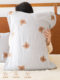 Domi Bear Pillow 타월 Pure Cotton Pain 소프트 여성 단일 베개 타월 땀 흘림 남성 거즈 귀여운 통기성 가구 Domi Bear Pillow 타월 Pure Cotton Pain 소프트 여성 단일 베개 타월 땀 흘림 남성 거즈 귀여운 통기성 가구