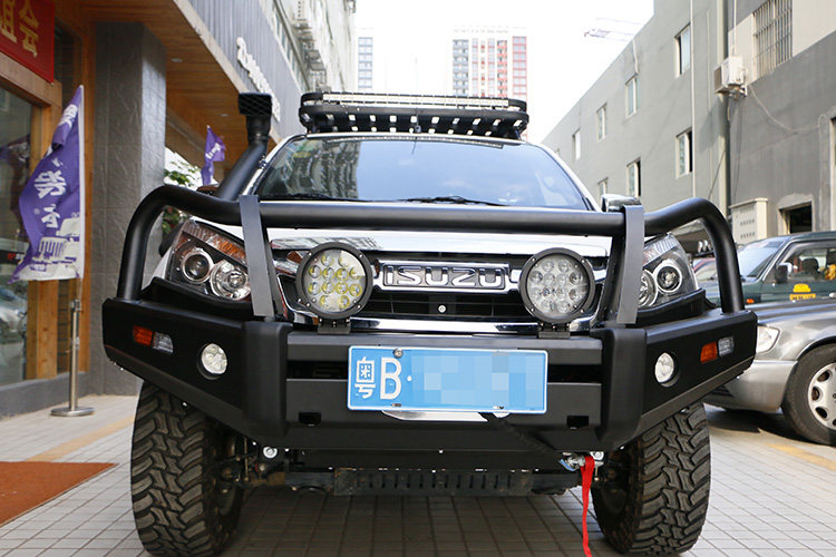 五十铃d-max越野改装前杠 泰式牛栏前保险杠 越野改装前防撞梁