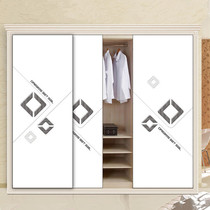 Eurostyle finely carved sliding door set for minimalist UV inlaid drilling moving door modern 3D painted wardrobe door closet door custom-made