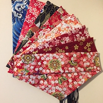 Japanese New Rose Red dark blue and wind cotton cloth bag portable tableware spoon chopsticks bag student chopsticks bag