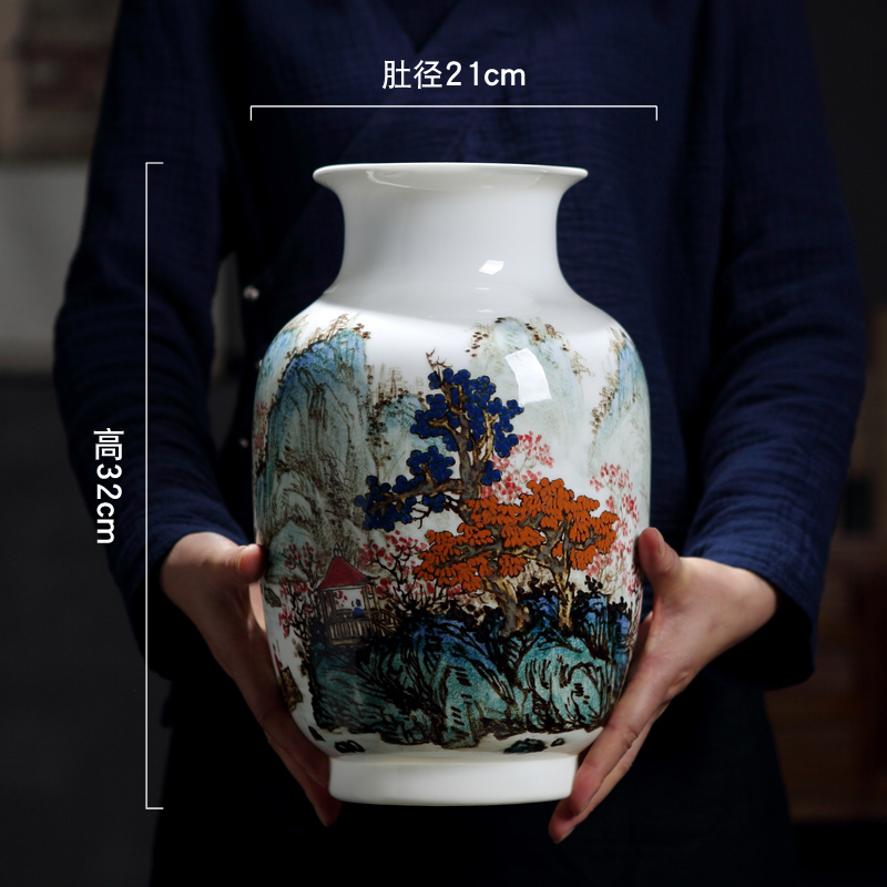 Jingdezhen vase new color hand - made idle break the vase
