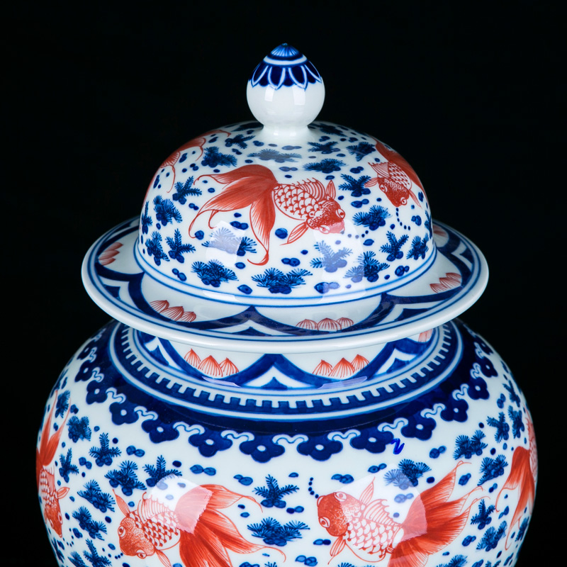 Chinese blue and white youligong hand - made porcelain of jingdezhen ceramic furnishing articles furnishing articles general household act the role ofing is tasted can of mesa