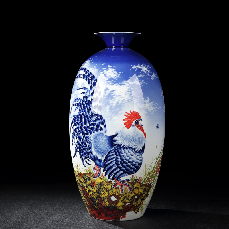 Jingdezhen vases, antique hand - made manual Chinese penjing mesa of famille rose porcelain vase