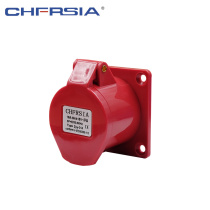 Yuya (CHFRSIA) industrial socket waterproof socket concealed straight seat 380V ZYY-334 63A