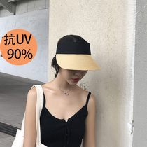 Japanese sun hat female summer Korean hat Joker sunscreen outdoor travel sun hat anti-ultraviolet straw hat