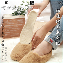 Japan warm heightening insole male and female invisible heightening cushion thickened with velvety cotton inside heightening Martin boots full cushion winter