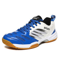 Badminton shoes mens shoes womens shoes breathable wear-resistant volleyball 48 large size tennis sneakers bull tendons table tennis shoes