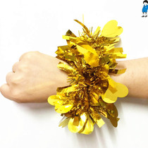 Wrist flower Children kindergarten seaweed dance performance bracelet Adult activity performance Cheerleading hand flower