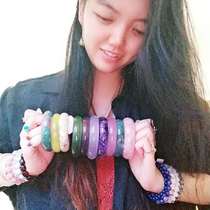 Lantian jade bracelet Shaanxi mojade bracelet Jianghua Jade ginger Jade Golden Jade White River flower winding silk jade bracelet