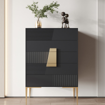 Italian style modern minimalist 5 bucket cabinet bedroom light extravagant large capacity containing cabinet living-room high-footed solid wood drawer lockers