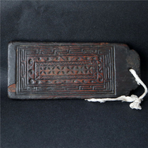 100% bags of old Tibet wooden old wood board board pendant Tibetan ethnic style manual old wooden board