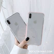 HD transparent soft shell 8plus apple x mobile phone shell XS Max XR iPhoneX 7p 6 female iphone6s