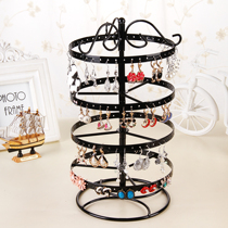 Household earring rack storage rotating jewelry rack Jewelry display rack earring pendant special shelf ins wind large capacity