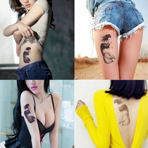 Tattoo stickers mermaid flower arms sexy fashion waterproof simulation holding tattoos for a long time body painting dress leg stickers