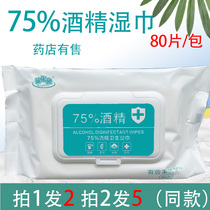 75% Alcohol Wipes Sterilization and Disinfection Large Bags 80 Students Children at School Home Out Antibacterial Disinfection Wipes