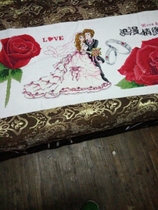 Cross stitch happiness eternal romantic love bedroom Rose Wedding finished pure hand cross stitch Big Head brother