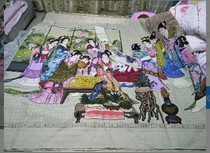 Twelve Golden hairpins cross stitch 3 meters 4 Red Mansions Dream group Fang figure piano chess calligraphy and painting line embroidery Red Mansions Dream handmade finished products