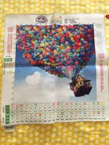 Finished cross stitch embroidery new bedroom wedding hot air balloon wedding characters elegant romantic lavender garden thread embroidery