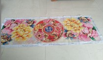 Cross stitch line embroidery new rich auspicious flowers blossom rich peony flower living room large 2 meters 3 handmade finished products