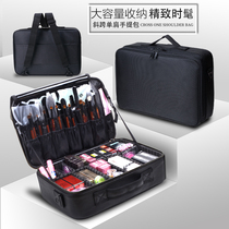 Professional partition portable makeup bag Large capacity multi-layer makeup artist with makeup embroidery Nail beauty waterproof tool bag