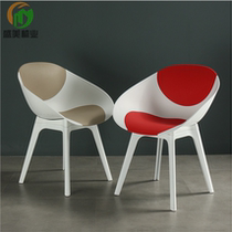 Plastic Reception Chair White Library Plastic Back Chair Simple Contrast Plastic Conference Chair Variety Guest Chair
