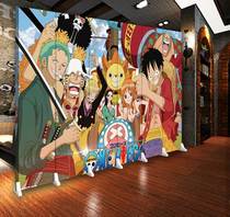 One Piece Lufei background wall screen partition fashion living room porch Cartoon Cartoon Cartoon game YY anchor