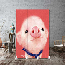 Kindergarten school cartoon anime childrens room home screen partition with mobile folding screen cheap waterproof folding