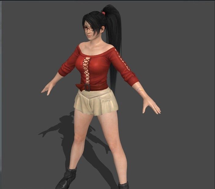 doa5系列之红叶日常dlc精品模型内含发布的模型的使用说明