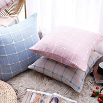 Nordic pillow cushion cover sofa cushion office waist pillow bedside cushion cotton and linen pillow case without core