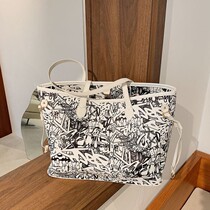 You are about to customize BAG Totbag female university students class graffiti letters printed large capacity small crowdsourced design single
