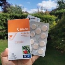 Spot French PILEJE C Biane Acerola red fruit VC needle leaf vitamin C chewable tablets 10 capsules