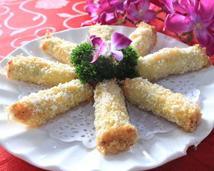 潮州特色美食黄牌咸蛋卷油炸点心餐厅休闲速冻食品200g/8个一包