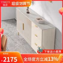 Light luxury plate dining side cabinet locker kitchen locker living room wall wine cabinet modern minimalist restaurant