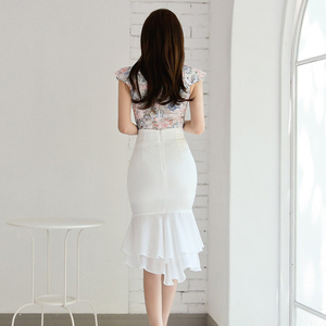 2020 new round buttock fishtail one step skirt