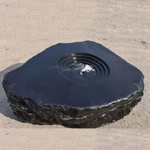 Hangzhou natural landscape stone origin direct sales garden landscape stone Black Mountain stone water bowl special shape processing customization