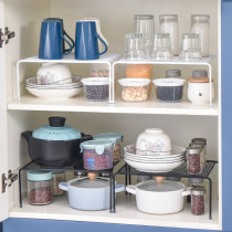 Floor-to-ceiling supplies household Daquan artifact cabinet telescopic kitchen storage rack bathroom bowl rack pot rack