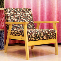 Custom bape furniture Green camouflage sofa Ape furniture home trend with Japanese wooden stool seat