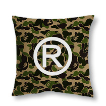 BAPE pillow green camouflage apes R Tide brand pillow hipster home sofa pillow car pillow couple pillow