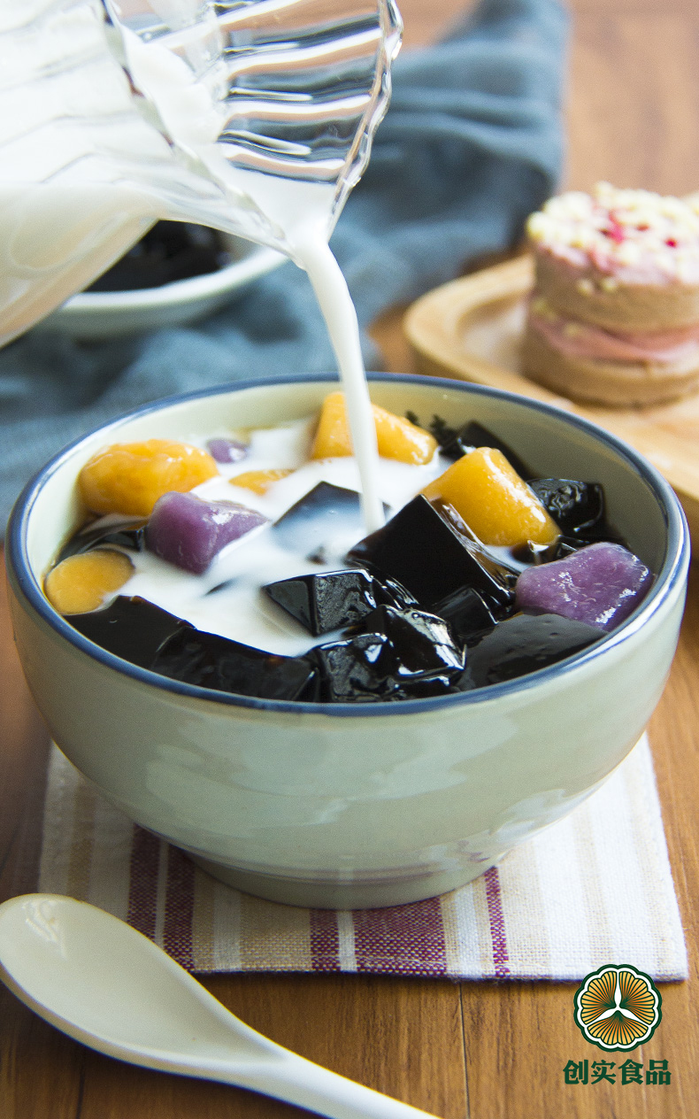 普奔烧仙草 烧仙草粉 甜品店原料仙草冻 奶茶店适用原料1000g_有券