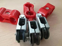 Semi-plastic All-plastic small pulley Micro pulley Hanging pulley Driving over the line hanging line cable tow line pulley