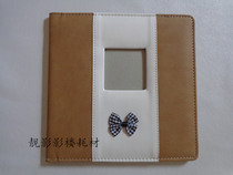 New childrens photo album cover leather square 8 inch 10 inch leather cover album Childrens leather book wedding photo album cover