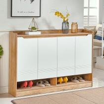 Door shoe cabinet Simple economy Simple modern foyer cabinet Entrance white Nordic shoe cabinet Large capacity locker