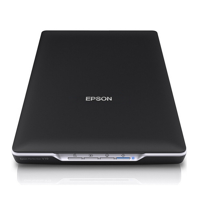 Epson Epson v19/v39 flatbed scanner HD painting home office light and portable a4 color picture photo document contract ນັກຮຽນເຄື່ອງສະແກນເອກະສານການແຕ້ມຮູບ