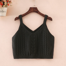 Wool vest womens short all-match autumn and winter sweater pony armor loose waistcoat spring and autumn knitted sling outer wear