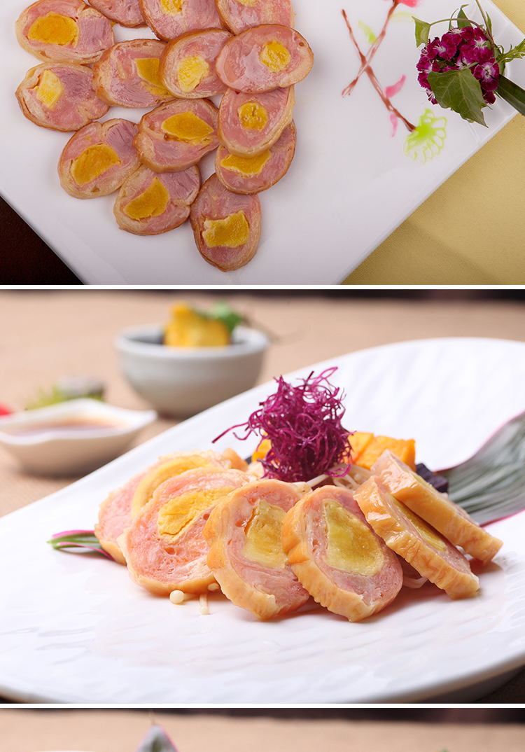 第一春 蛋黄鸭卷240g切片即食酒店餐饮寿司料理凉菜买10全国包邮