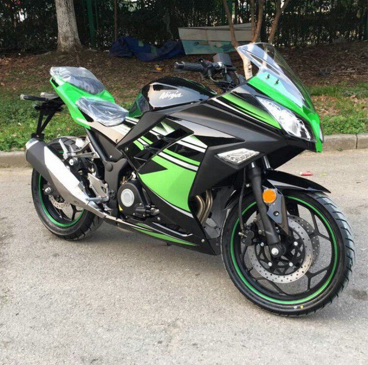 公路赛国产奥林川崎小忍者摩托车改装led恶魔眼大灯总成翼虎350